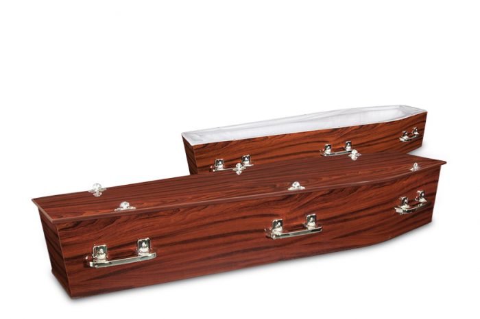 Basi Sapelle Dark Brown Coffin | Gift of Grace Funeral Homes in Perth