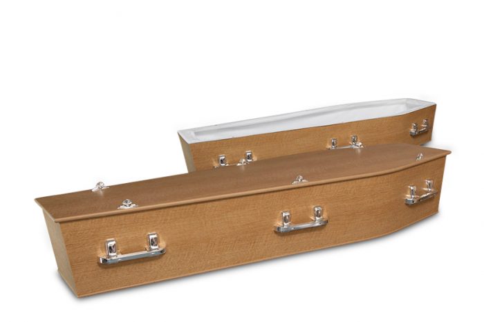 Basic Shady Oak Brown Coffin | Gift of Grace Funeral Services Perth