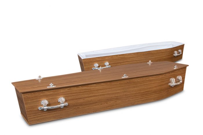Basic Jailo Oak Brown Coffin | Gift of Grace Funeral Services in Perth
