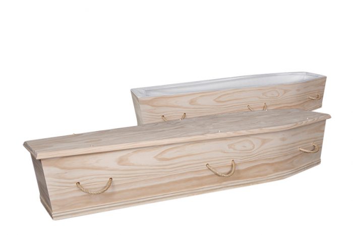 Rundle Pine Rope Cream Casket | Gift of Grace Funeral Homes in Fremantle